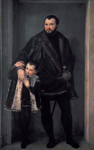 Portrait du comte Iseppo da Porto avec son fils Adriano - Paolo Veronese